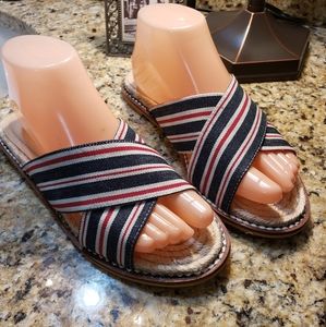 Topshop Hibiscus Cross Strap Espadrille Sandal